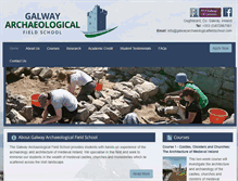 Tablet Screenshot of galwayarchaeologicalfieldschool.com